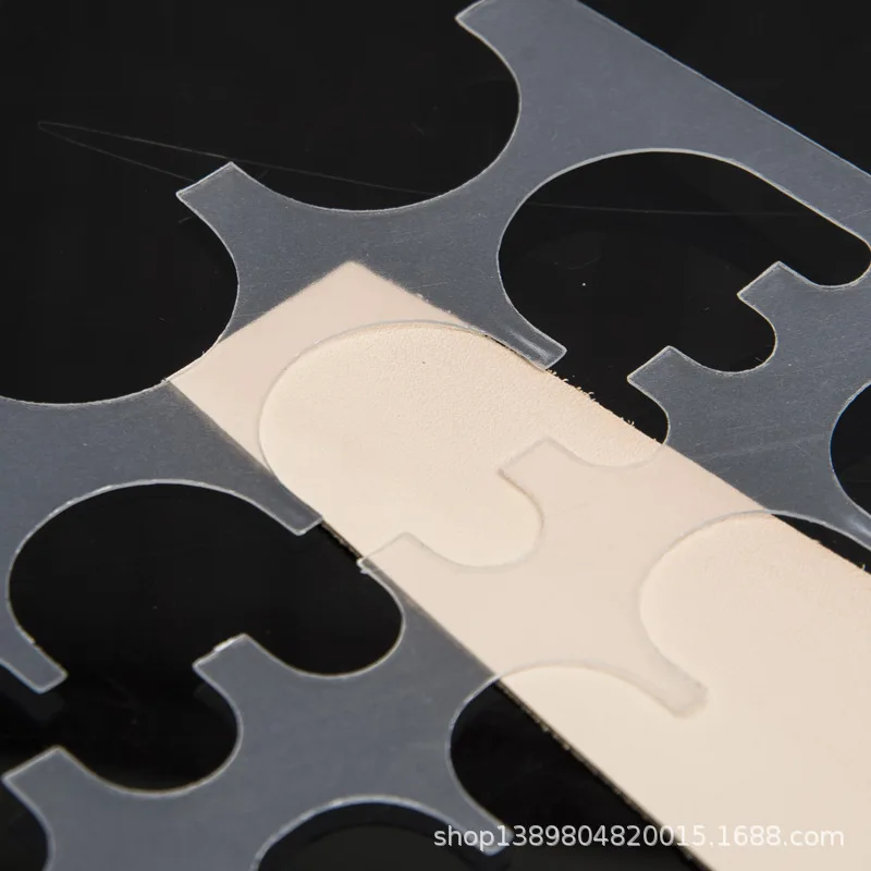 Кожаные инструменты Круглый угол датчик закругленный шаблон/ремень кожаный