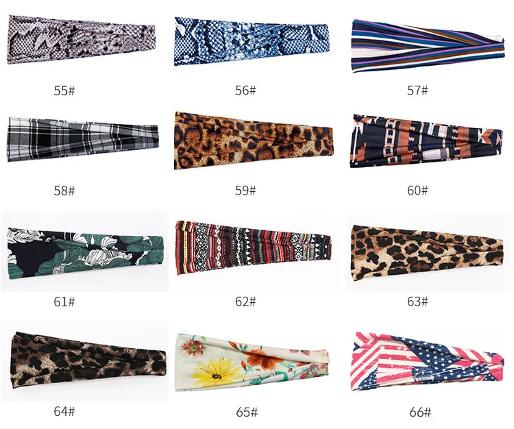 

1PCS Wide Side Printing Hair Holder Hairbands Fleece Bow Animal Ears Headband For Women Girls Turban Fashion Hair Accessories