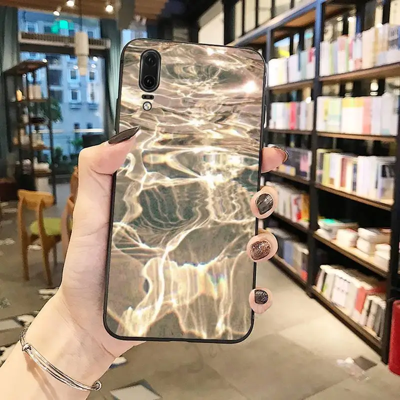 

Sea waves pattern Phone Case For Huawei honor Mate P 10 20 30 40 Pro 10i 9 10 20 8 x Lite
