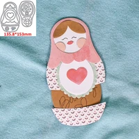 beautiful baby doll metal cutting dies set for diy scrapbooking album cards craft making template 2021 new 135 8153mm