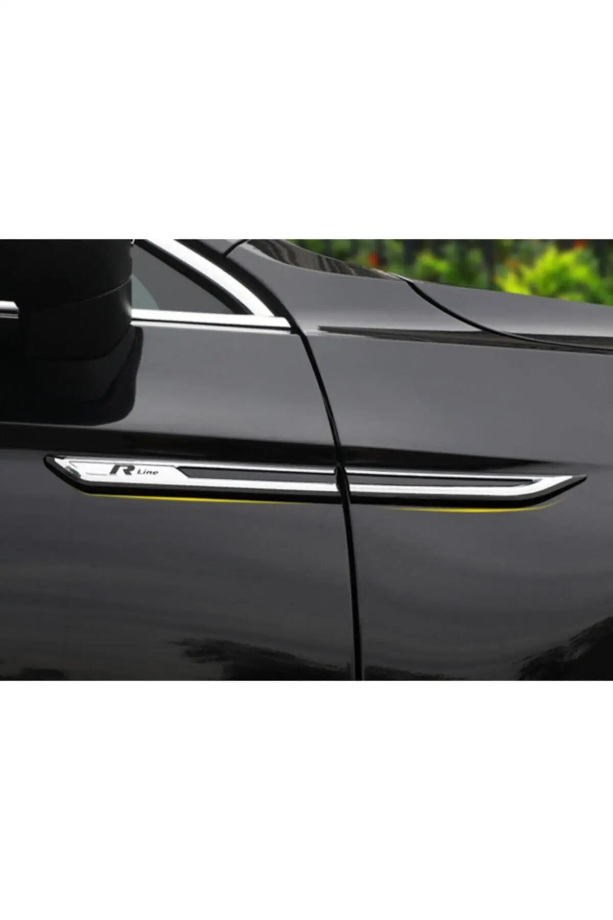 

R Line крыло логотип 4 части Passat Golf Jetta аксессуары для макияжа оригинальный бренд легкое Приклеивание