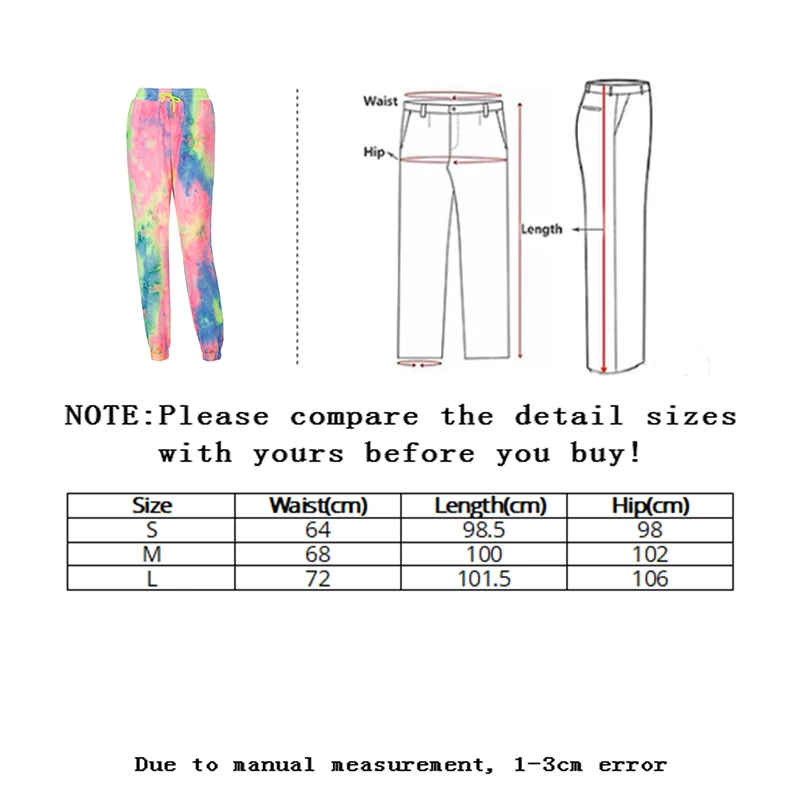 

Vangull tie dye joggers high waist long baggy pants women sweatpants loose trousers 2020 autumn winter streetwear casual pants