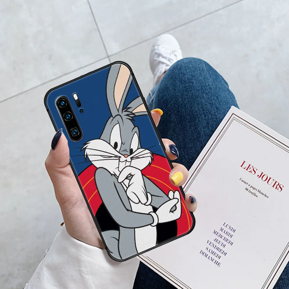

Cartoon Cute Bugs Bunny Phone Case Cover For Samsung Galaxy A7 8 10 20 20e 21 30 30S 31 41 50 50S 51 70 71 91 black Back Fashion