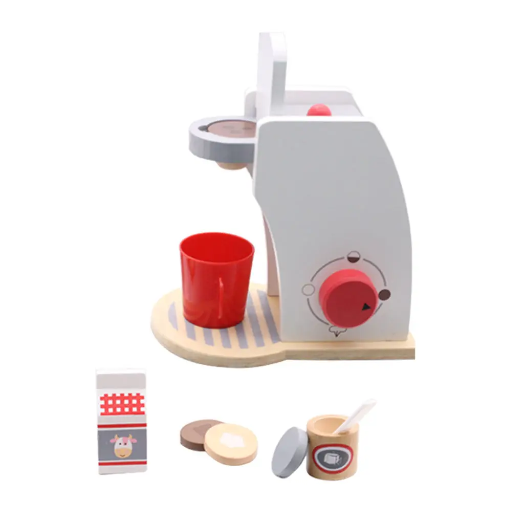 

Role Play Food Toy Wooden Coffee Maker Food Role Play Kitchen