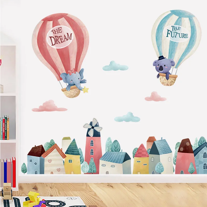 Многоцветные настенные наклейки большого размера с мультяшными конфетами