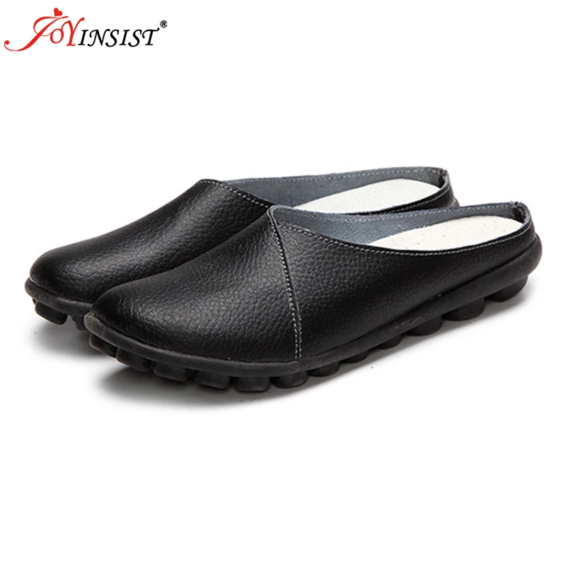 Весна 2021 кожаные туфли на плоской и круглой подошве однотонные мягкие