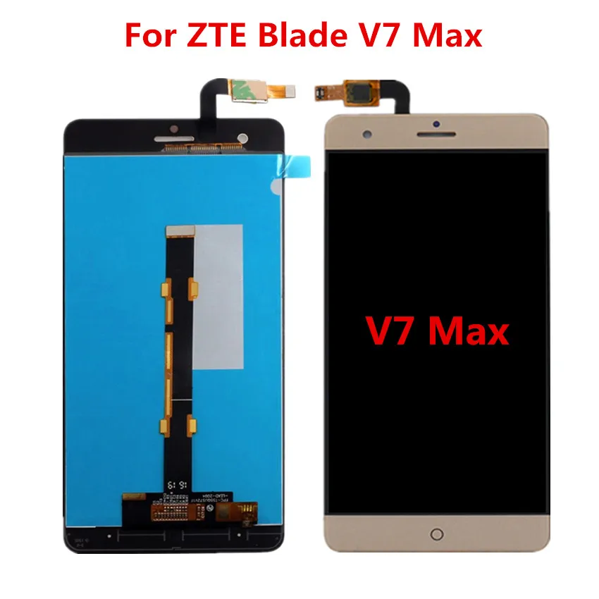 Проверено! Для ZTE лезвие V7 Max ЖК-дисплей Дисплей с кодирующий преобразователь
