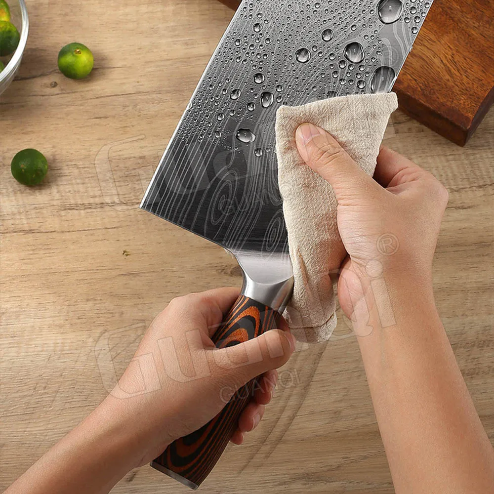 Нержавеющая сталь Кухня мясной нож шеф-повара измельчения тесак Razor Sharp высокая