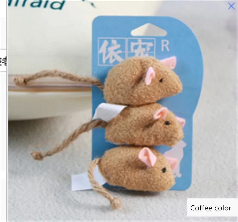 

3pcs/lot Mix Pet Catnip Mice Cats Toys Fun Plush Mouse Cat Toy for Pet Little Fat Mouse Cat Toys Cat Supplies
