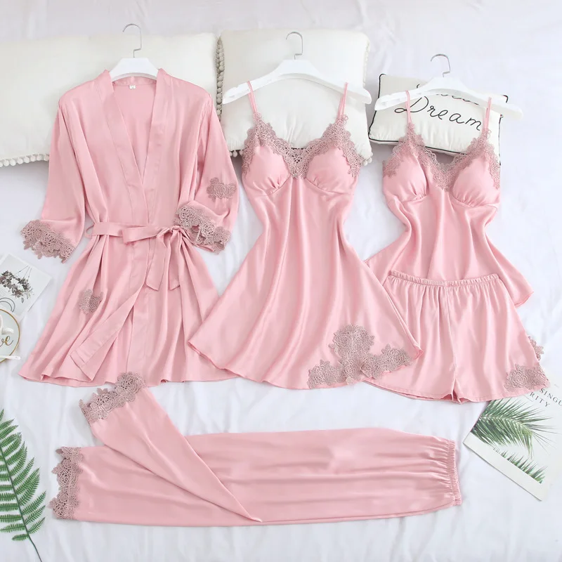 Комплект атласных халатов сексуальный Свадебный банный халат для невесты