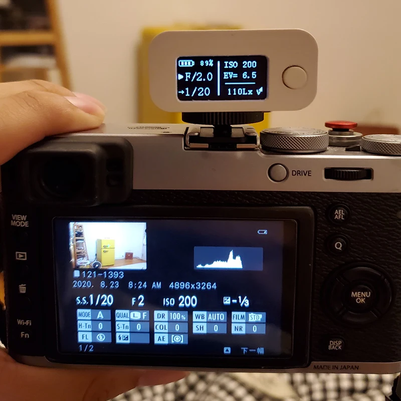 ZB-M08 Photography Set-top Reflection Light Meter Film photography Hot and cold shoe fixing new Camera Luminometer | Спорт и