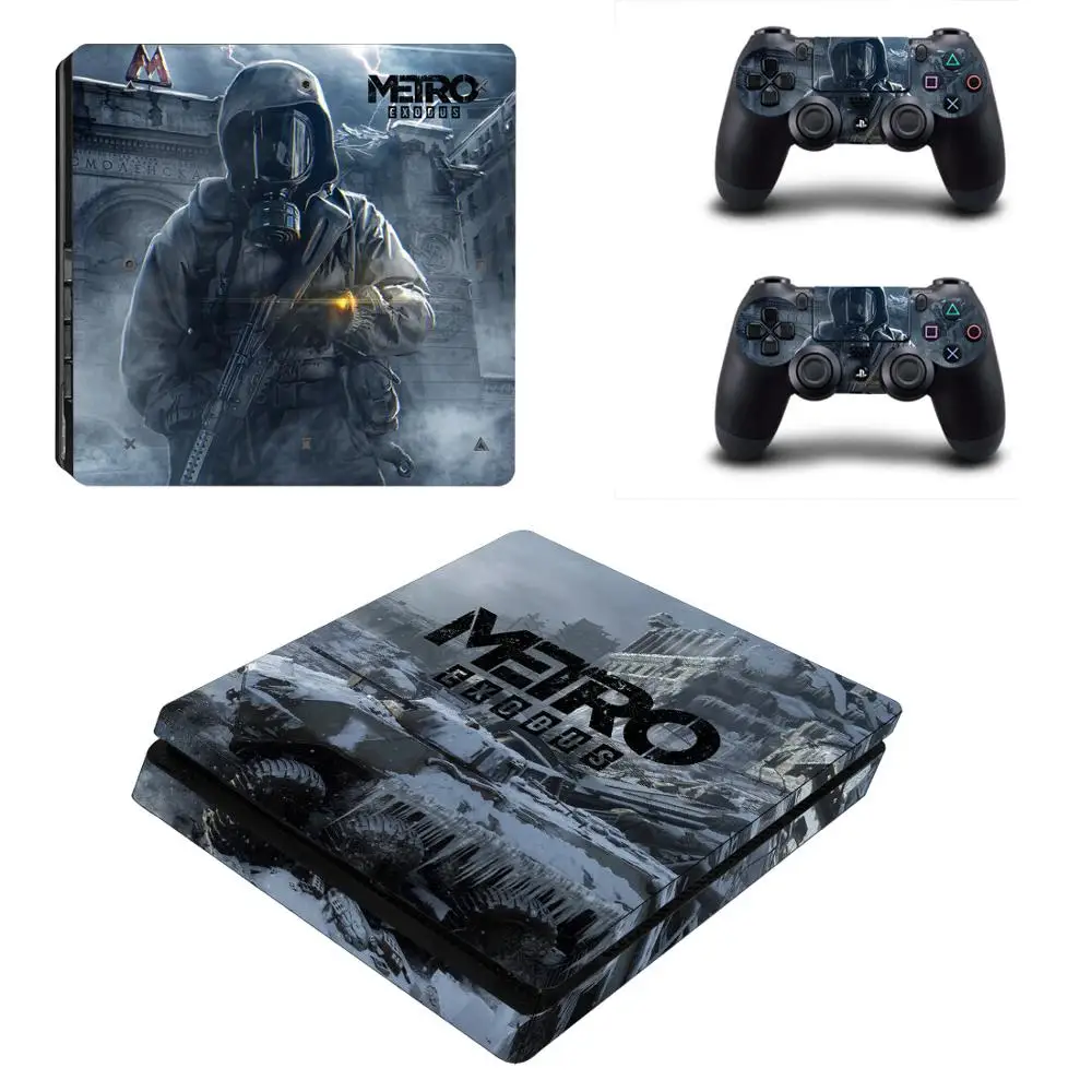 Тонкая наклейка Metro Exodus PS4 s Play station 4 наклейки для PlayStation тонкая Виниловая консоли и