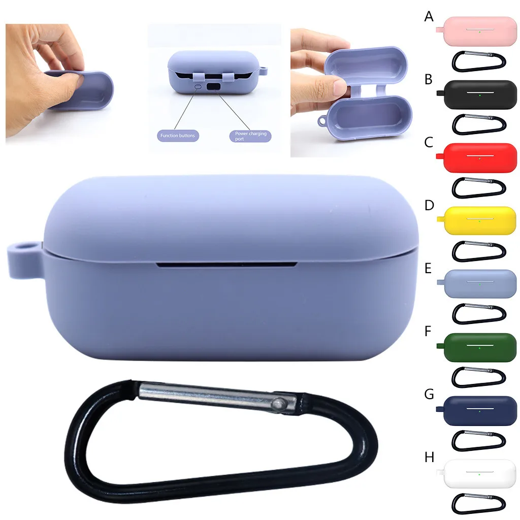 Мягкий ударопрочный чехол для Huawei Freebuds силиконовый защитный наушников