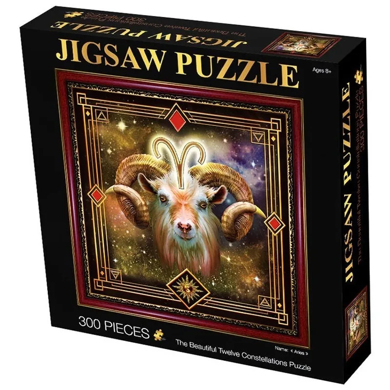 

3D Twelve Constellations 300 Pieces Paper Jigsaw Puzzle Early Learning Toy Adult Paper Jigsaw Puzzle Parent-child Entertainment