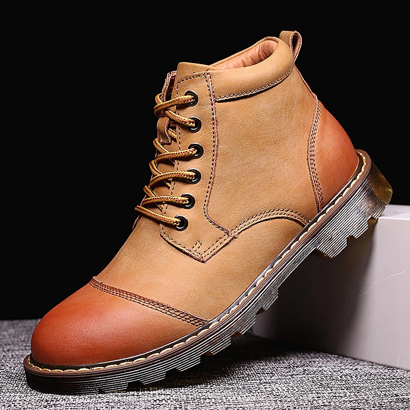 Мужские уличные кроссовки теплые меховые ботинки до щиколотки обувь Челси