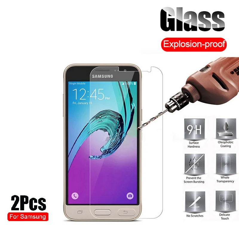 9H закаленное стекло для Samsung Galaxy J3 J5 J7 2016 2017 ЕС Прайм Защитная стеклянная пленка