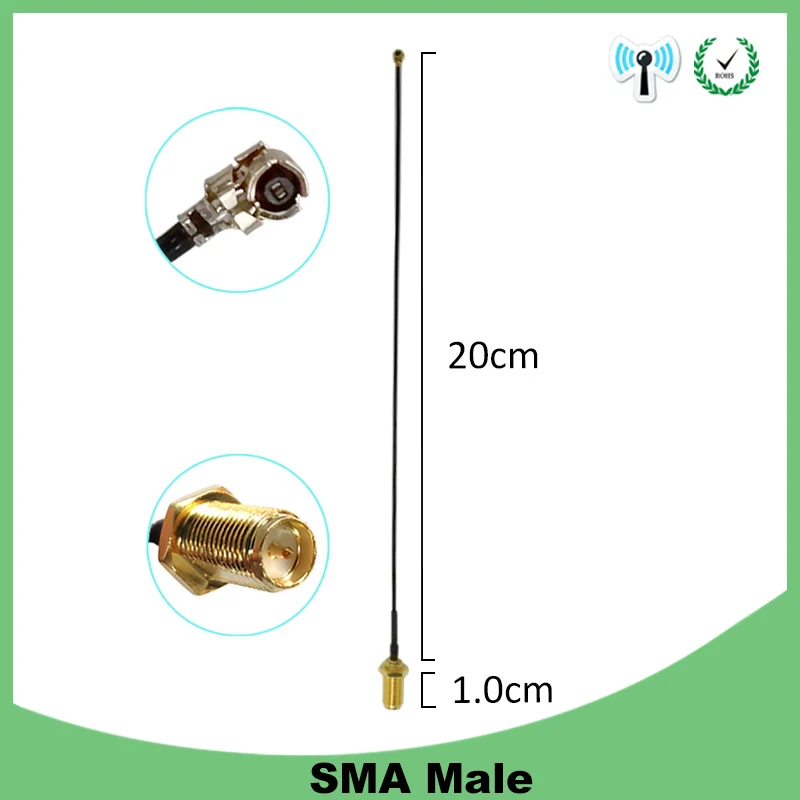 EOTH 2.4g 5.8g antenna 8dbi sma female wlan wifi dual band antene router tp link IPX ipex1 SMA male pigtail Extension Cable
