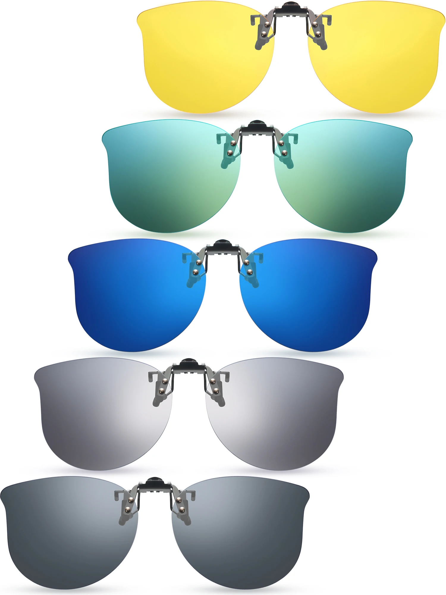 

2021 New Polarized Sunglasses Men Clip On Sunglasses Eyewear Accessories Driving Goggles Women Cat Eye Glasses UV 400
