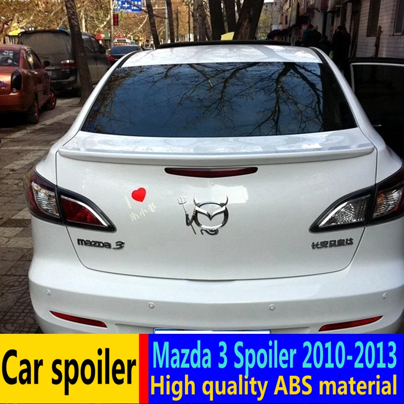Для Mazda 3 спойлер 2010-2013 Высокое качество абс материал задний праймер цветной для |