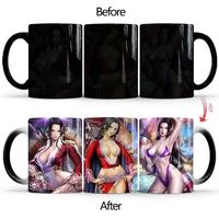sexy boa hankokkku magic one piece mug 11oz color changing mug magic coffee milk ceramic cup gift mug for friends