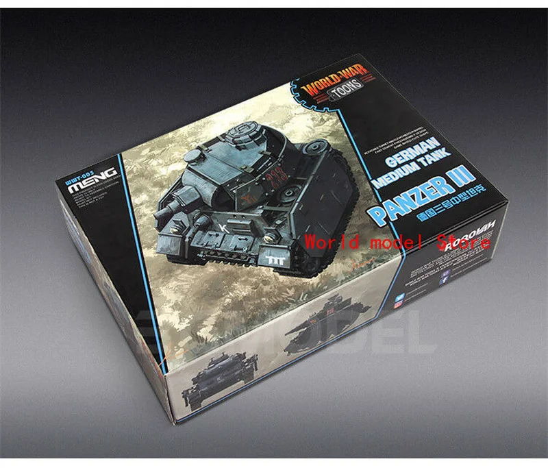 Meng WWT-005 Пособия по немецкому языку средней панцирный Танк III Q издание сборка