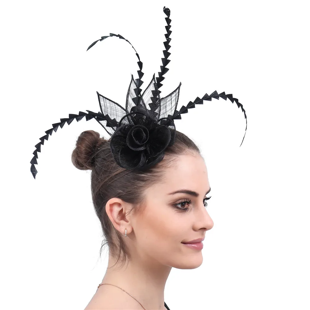 

Elegant Sinamay Fascinators Occasion Headwear Party Headwear Mesh Fascinators Cocktail Hats Bridal Headpiece