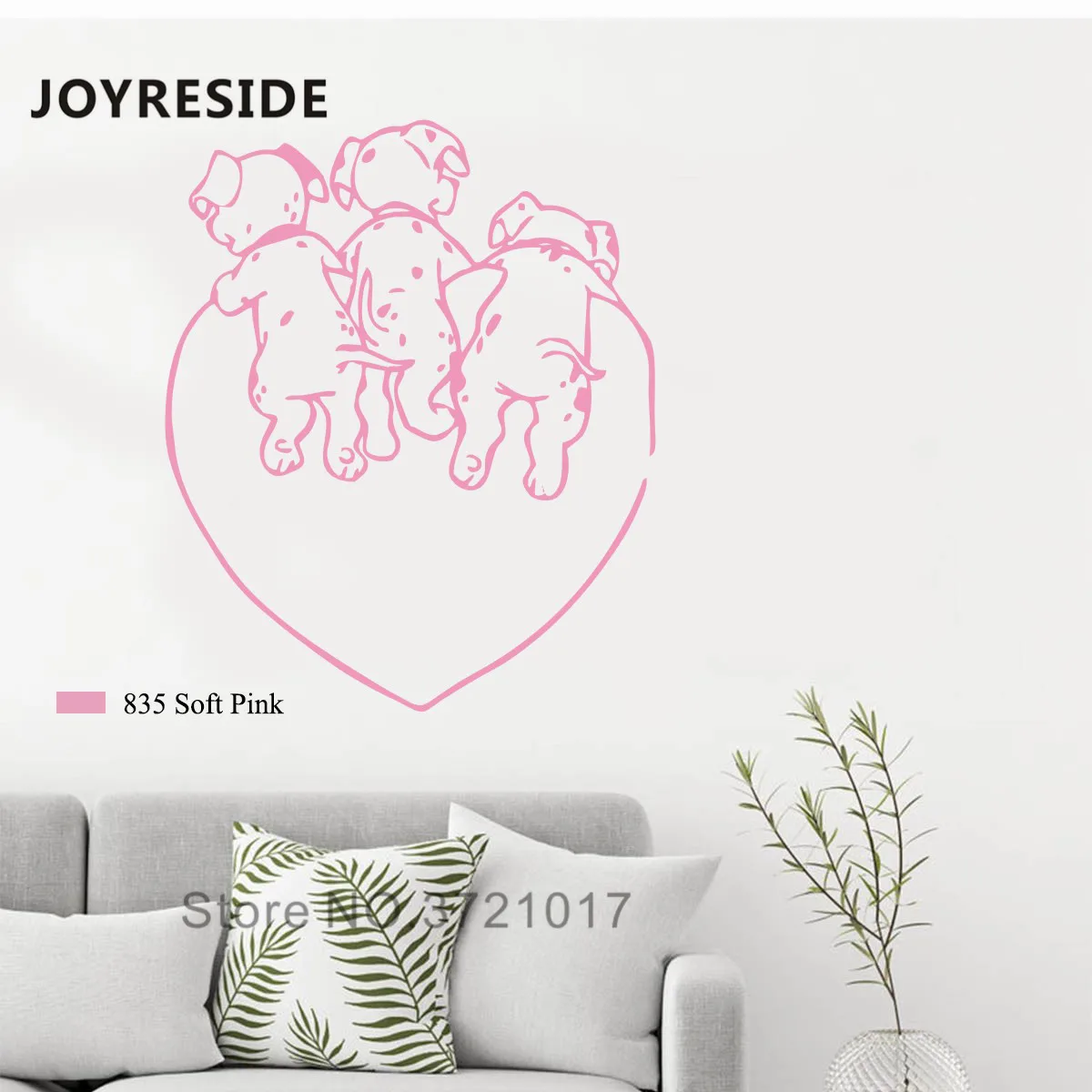 Joyestee животные настенные далматинцы виниловые наклейки декор для детской комнаты