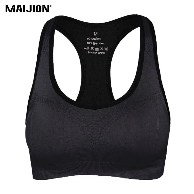 MAIJION Женский впитывающий пот спортивный бюстгальтер Ударопрочный Мягкий