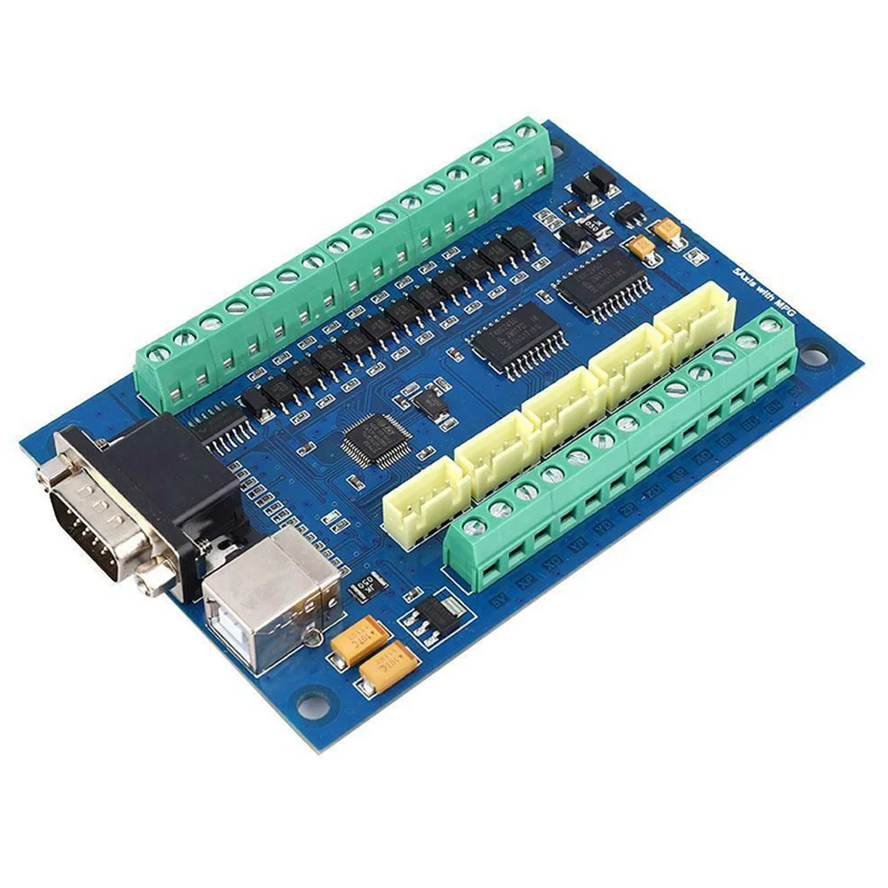 Небольшой 5 осевой секционный щит запчасти шаговый драйвер интерфейс с ЧПУ USB DIY 12