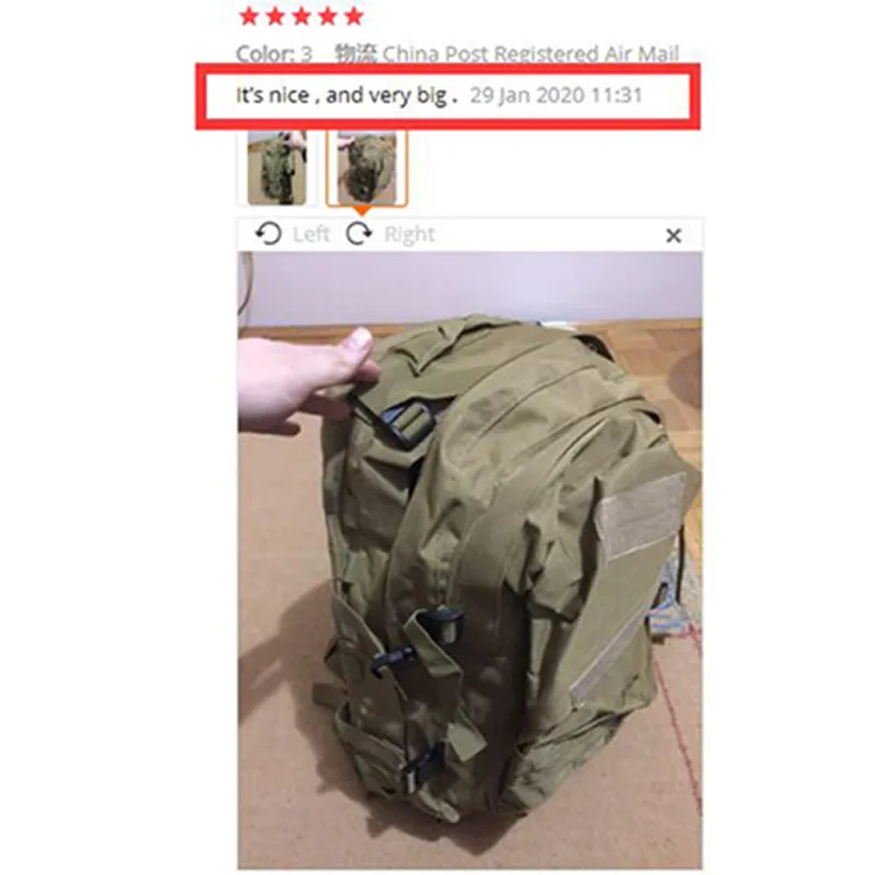 

Climbing Outdoor Travel Hiking Rucksack Waterproof Hunting Backpack 40L Mountaineering Camping Molle Tactical Army Bag Military