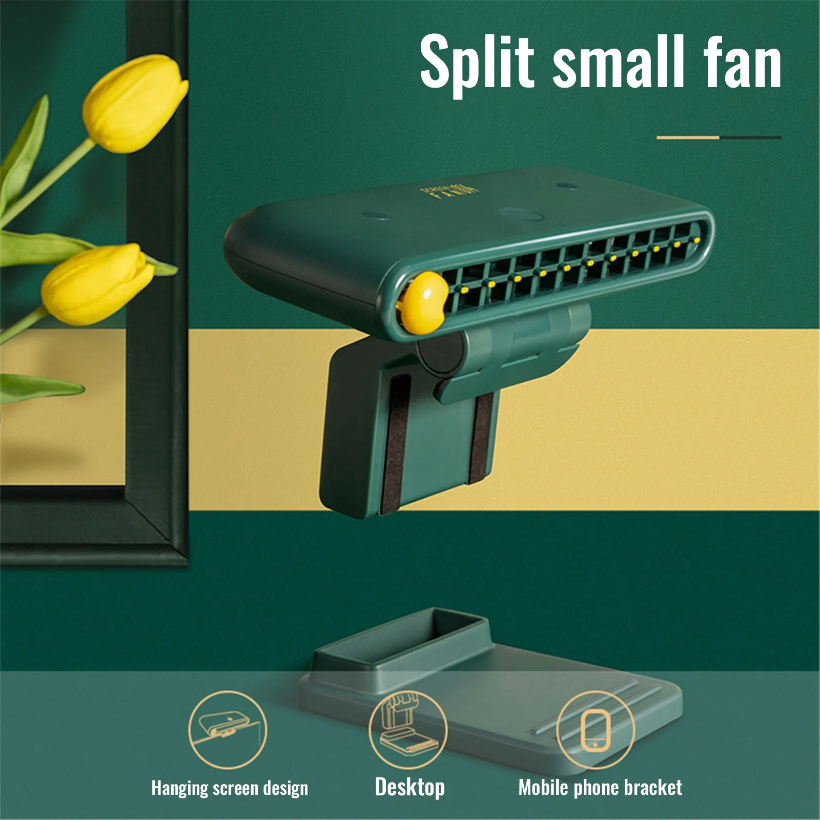 

Office Desktop Mobile Phone Holder Mini Fans Wind Power Ultra-quiet Fan Clips Cell Phones Tablets Laptop Computers Fan #4