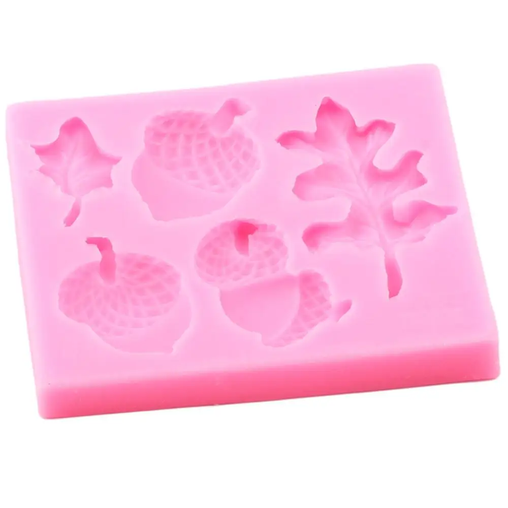 Силиконовые формы с изображением орехов Листьев для рукоделия конус из сосны