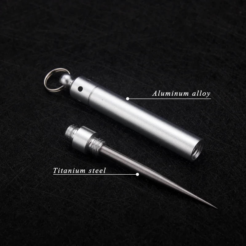 

Titanium Outdoor Edc Portable Multi-Purpose Toothpick Bottle Fruit Fork Outdoor Camping Tool is More Powerful Than Dental Floss