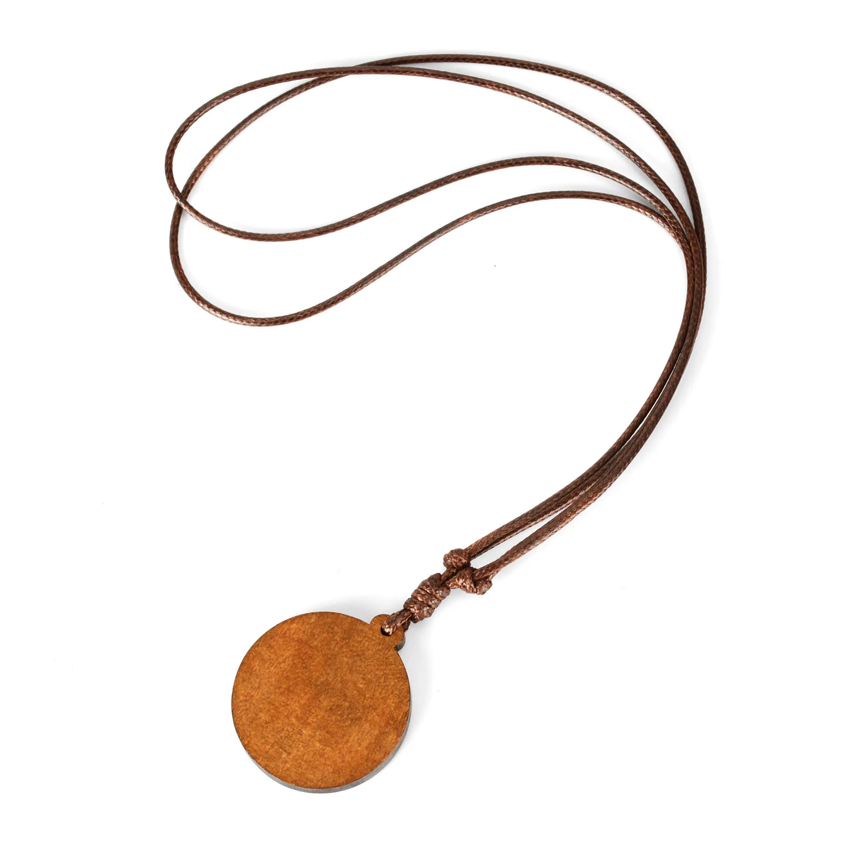 Ожерелье с кабошонами из дерева и стекла в молитвенном стихе 3:5 вдохновляющие