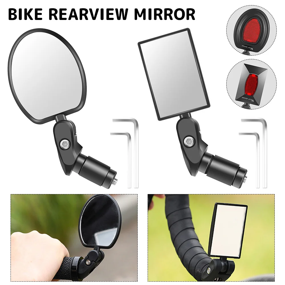 

Adjustable Bicycle Rearview Mirror 360 Rotation Bikes Reversing Camera Road Bicycle Handlebar Mirrors Bike Accessories