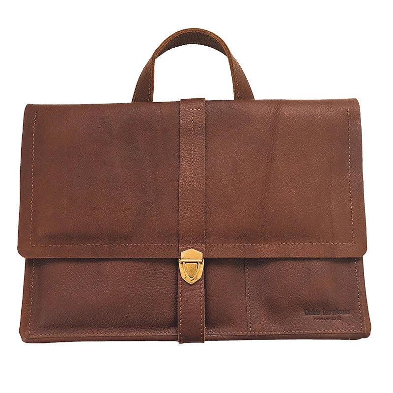 Портфель мужской из натуральной кожи многофункциональная сумка для ноутбука с