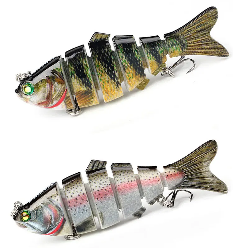 1pc Swimbait Wobblers Pike Fishing Lures Artificial Multi Jointed Sections Hard Bait Trolling Carp Tools | Спорт и развлечения