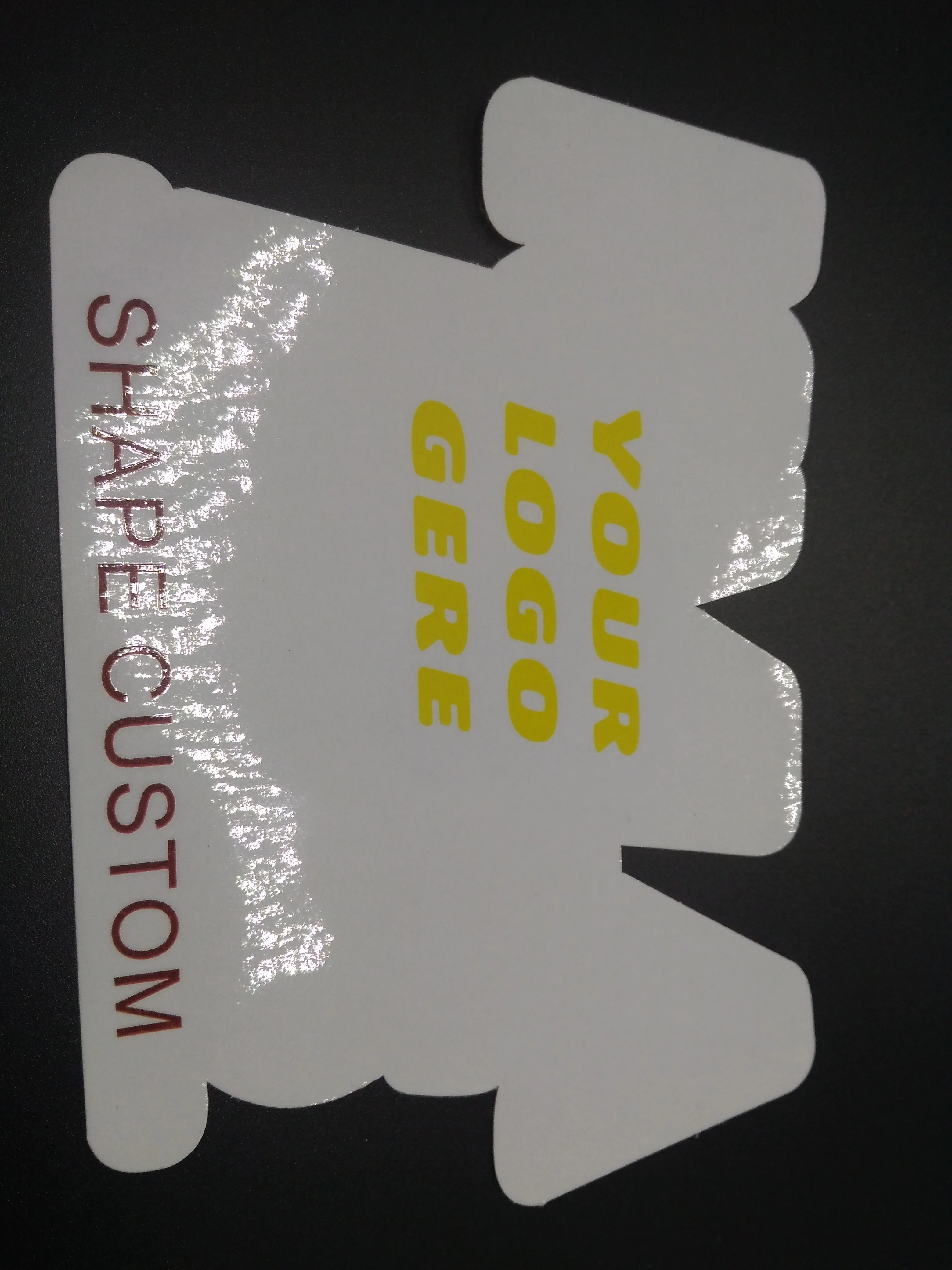 

special shape die cut vinyl waterproof adhesive sticker label printing