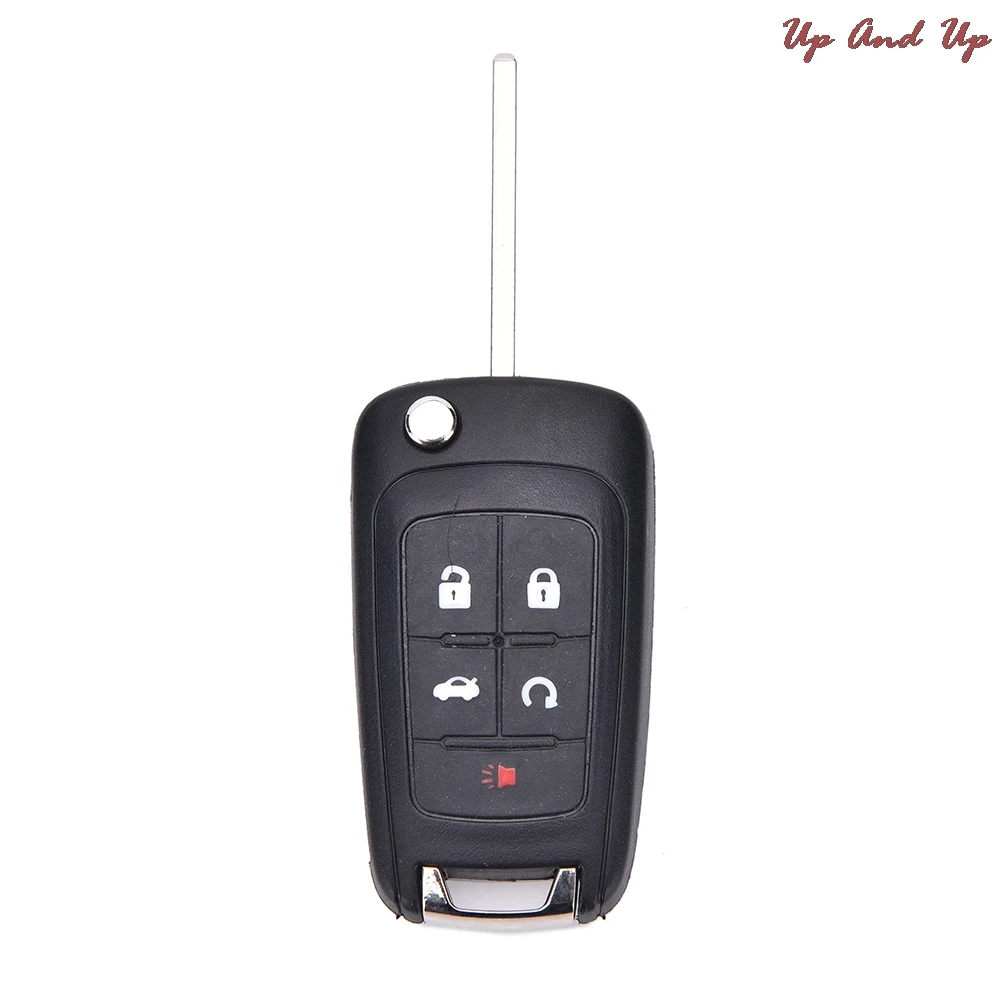 

New 5 Button Flip Folding Key Shell Remote Case Fob for CHEVROLET Camaro Volt