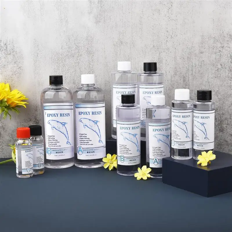 Кристаллический клей для эпоксидной смолы 1:1 AB высококлейкий отвердитель сделай