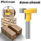Т-образный пазовый и Т-образный фрез, насадка для фрезерования по дереву, 1 шт., 8 дюймов, 8 дюймов, по оптовой цене
