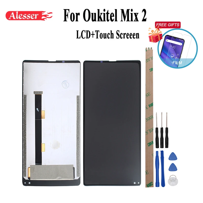 Alesser для Oukitel Mix 2 4G ЖК дисплей и сенсорный экран в сборе с пленкой + Инструменты