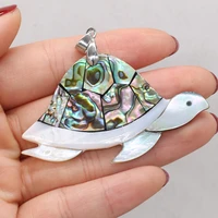 natural shells animal turtle tortoise pendant abalone mother of pearl shell charms for jewelry making diy necklace supplies gift