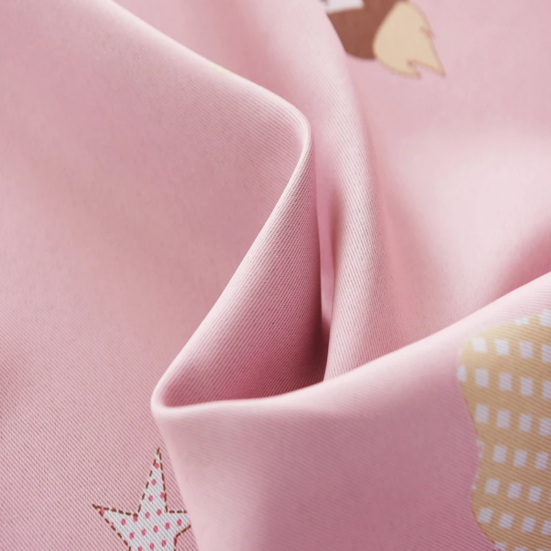 Занавески с милым принтом принцессы WP139C для детской комнаты новорожденных