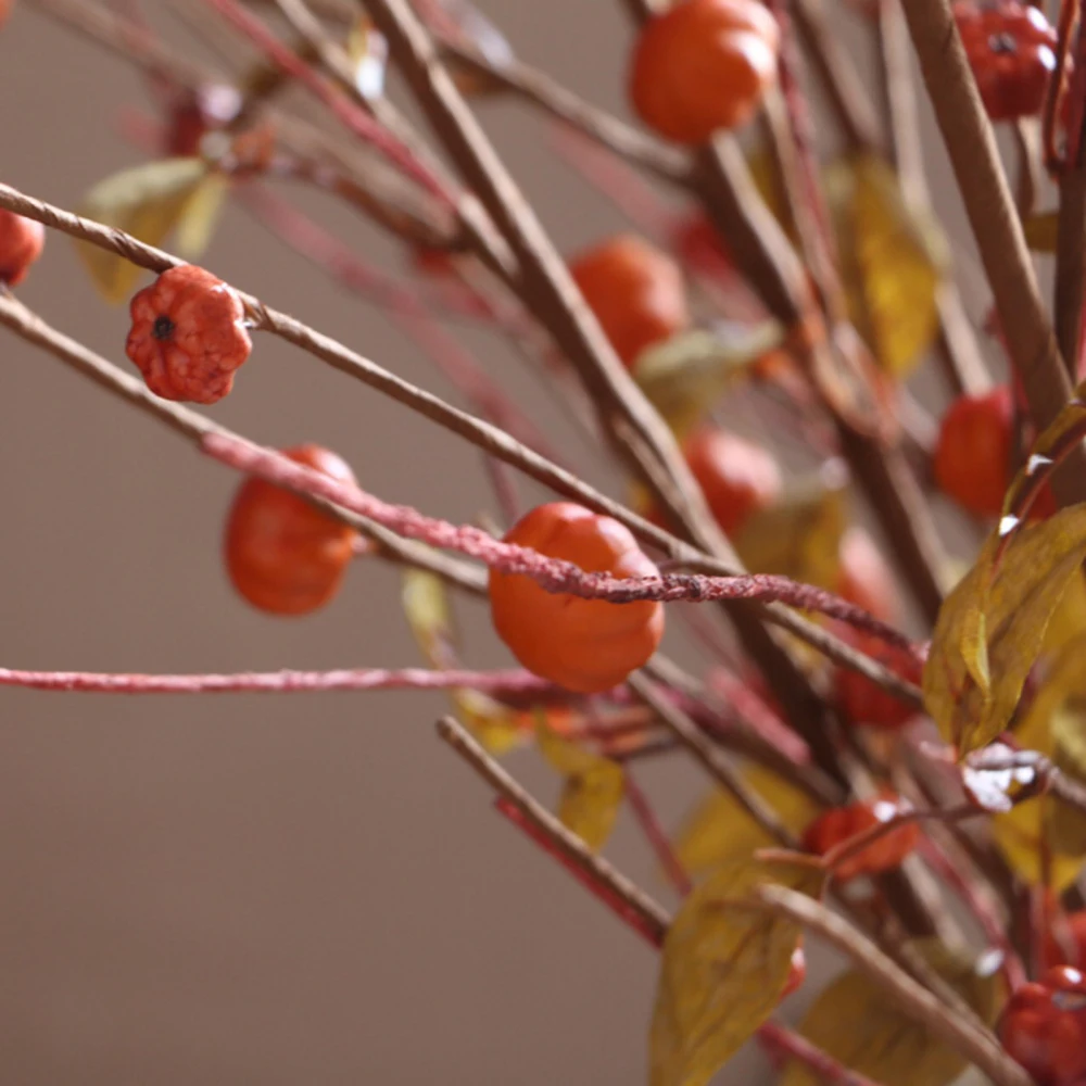 Искусственные сухие ветки искусственный цветок косынка большие осенние фрукты