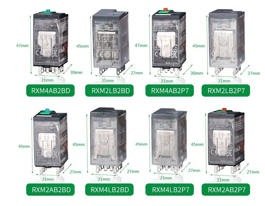 Реле RXM 24VDC RXM4AB2BD RXM2LB2BD RXM4AB2P7 RXM2LB2P7 RXM2AB2BD RXM4LB2BD RXM4LB2P7 RXM2AB2P7 | Обустройство дома