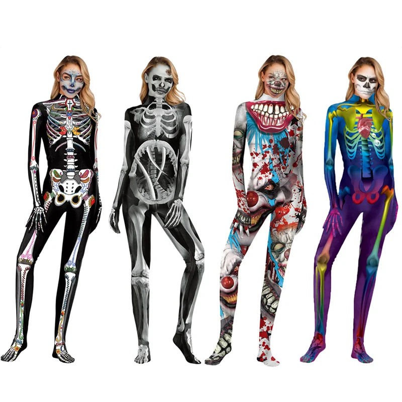 Маскарадные серьги рука скелета-призрака вечерние комбинезон с принтом скелета