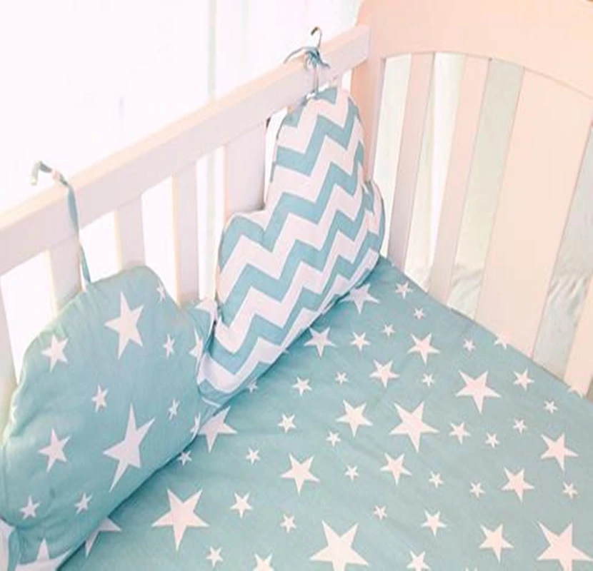 Детский бампер для кроватки хлопок в форме облака колыбель новорожденных