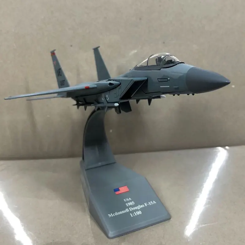 AMER 1/100 масштаб военная модель игрушки USAF F-15A F15 Истребитель Eagle литой металлический самолет модель игрушки для сбора/подарка