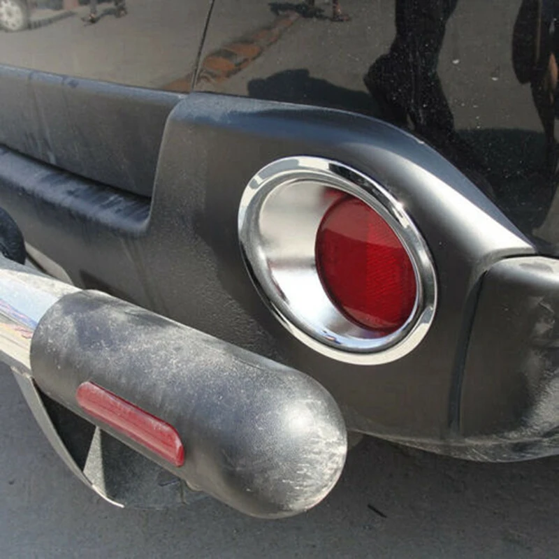 4 шт. ABS Хромированная передняя и лампа заднего противотуманного фонаря Накладка